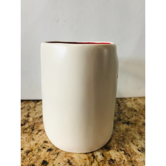 Rae Dunn Santa’s Cookie Tester Mug New Red Interior - Picture 4 of 7